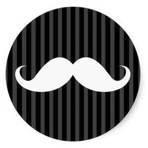 24 pegatinas de bigote: sellos para sobres, envoltura de regalos, etiquetas para regalos, fabricación de tarjetas, scrapbooking, obsequios, bolsas de caramelos