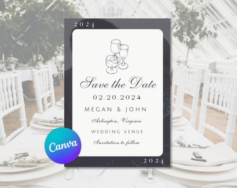 Classy Save the Date Template for Wedding