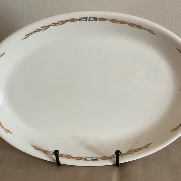 Syracuse China Laurel Leaf Oval Plate, Restaurant Ware
