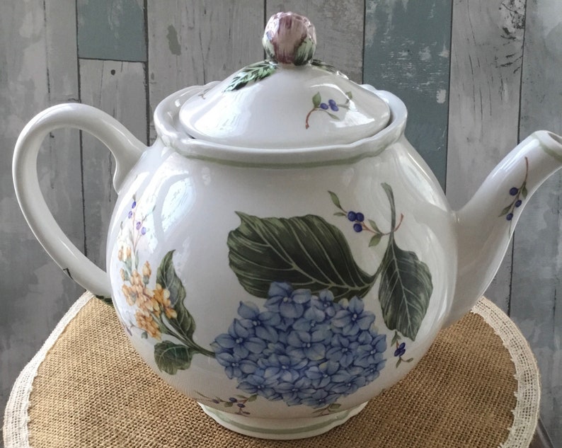 Princess House Exclusive Vintage Garden Large Teapot Etsy