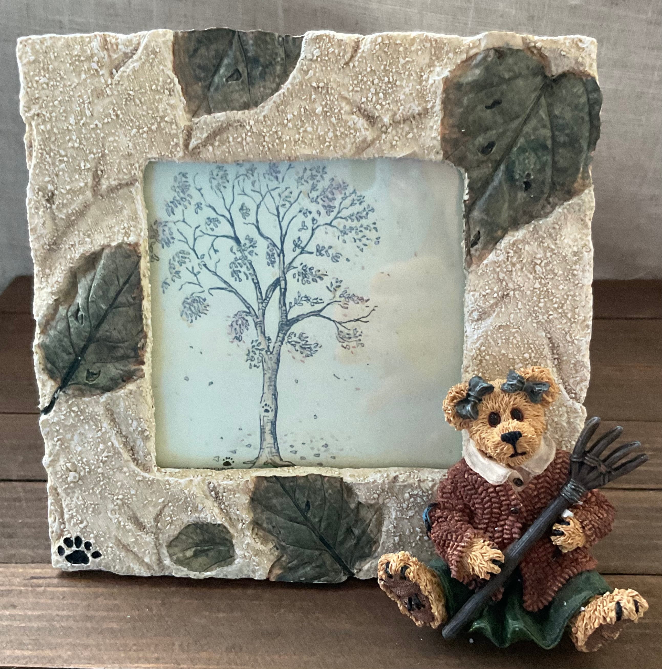Vintage Ceramic Bear Picture Frame - Etsy