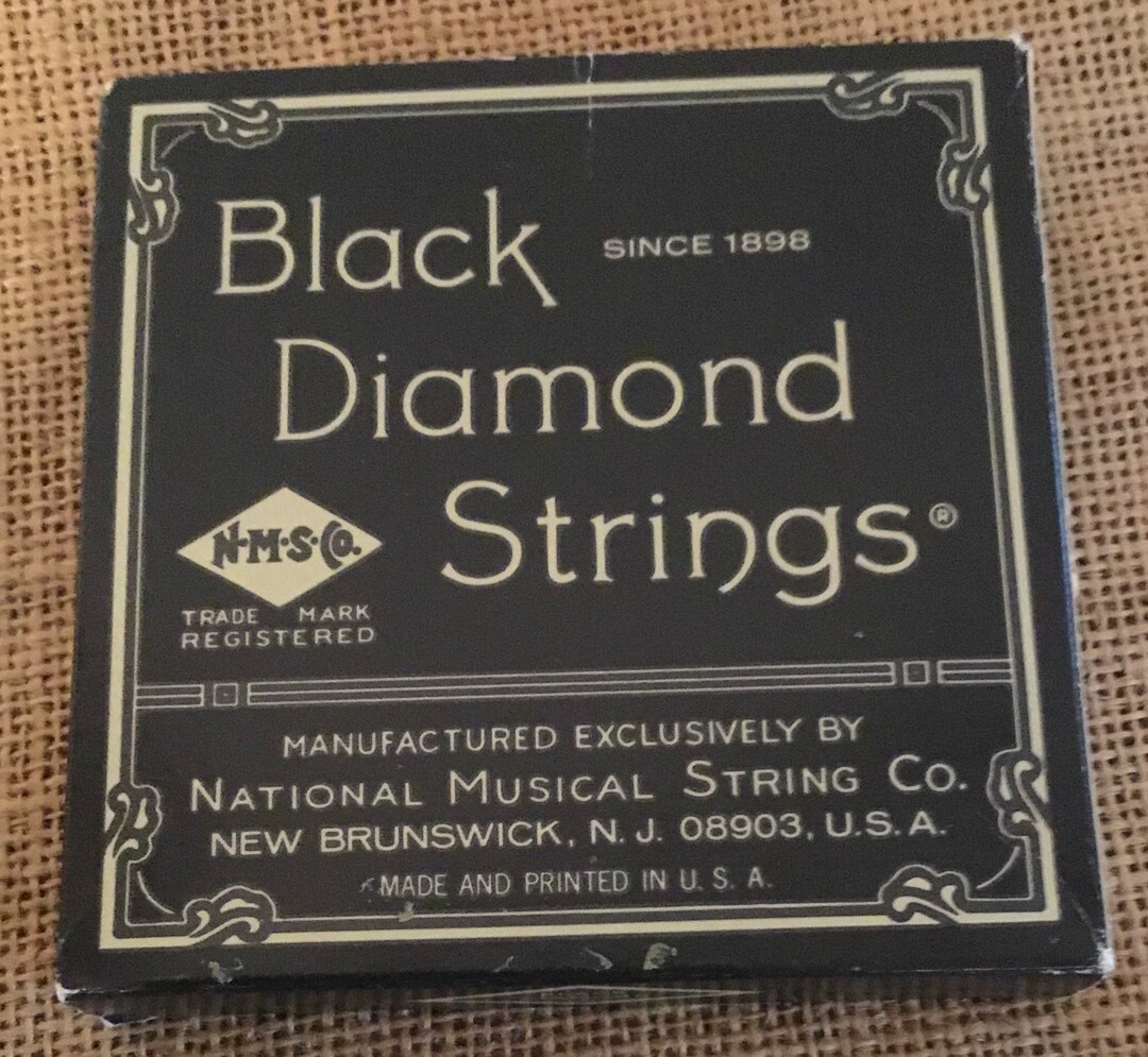 Vintage Black Diamond Strings 6 Guitar Strings Standard Etsy