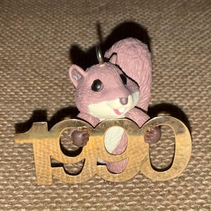 Hallmark 1990 Fabulous Decade Ornament, Squirrel Ornament, Hallmark  Collector’s Series, Christmas Tree Ornament