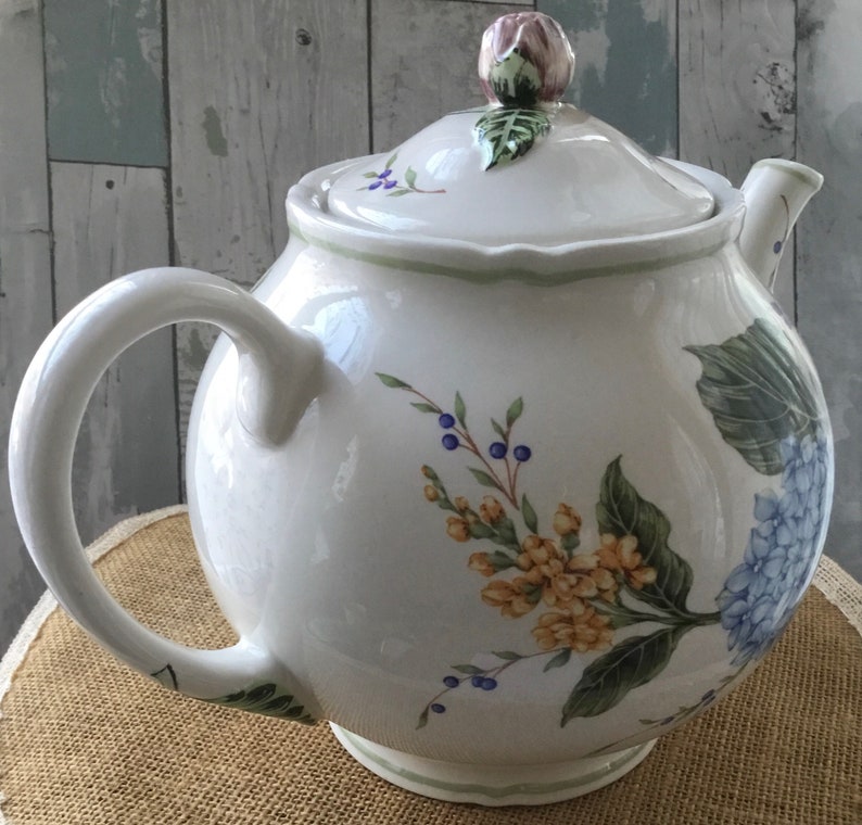 Princess House Exclusive Vintage Garden Large Teapot Etsy