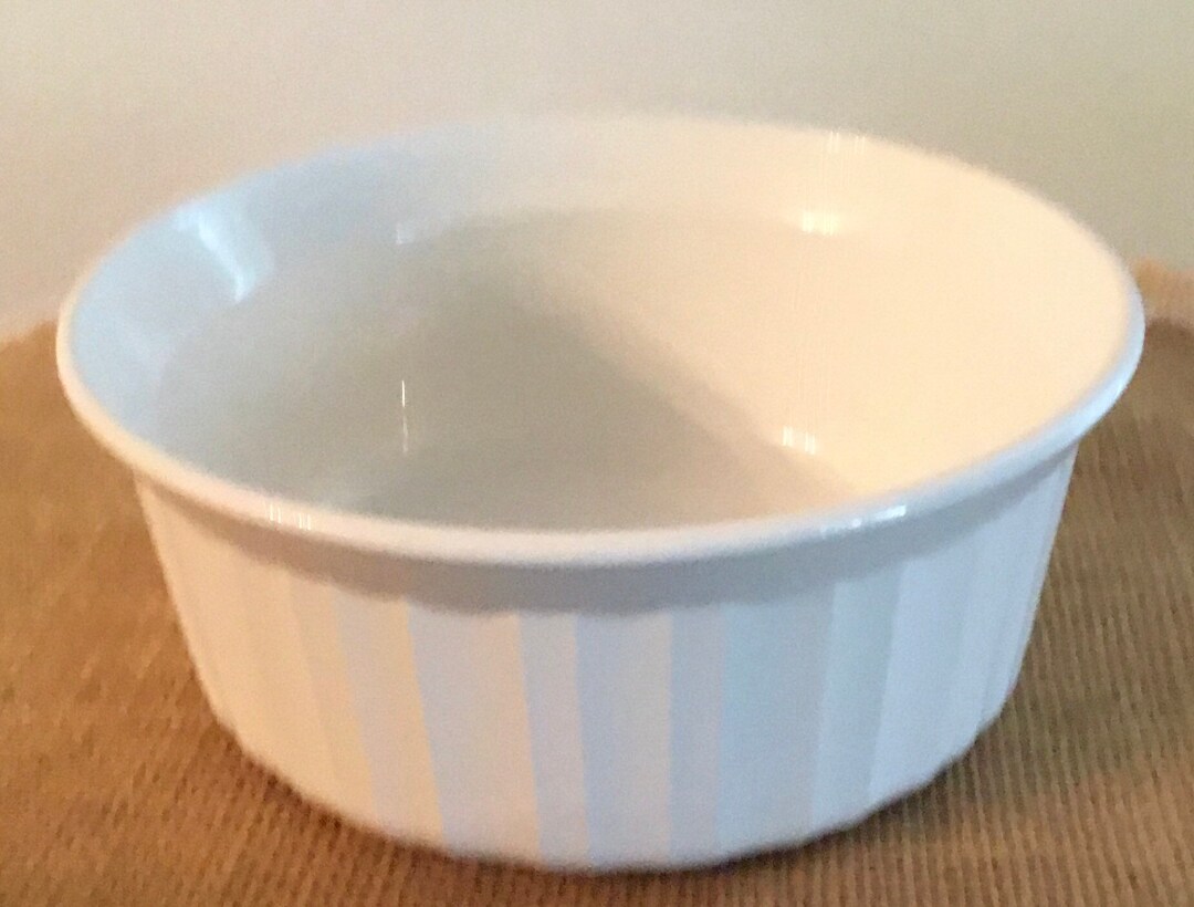 Corning Ware French White Round Stoneware Ice Cream Soup Bowl Etsy