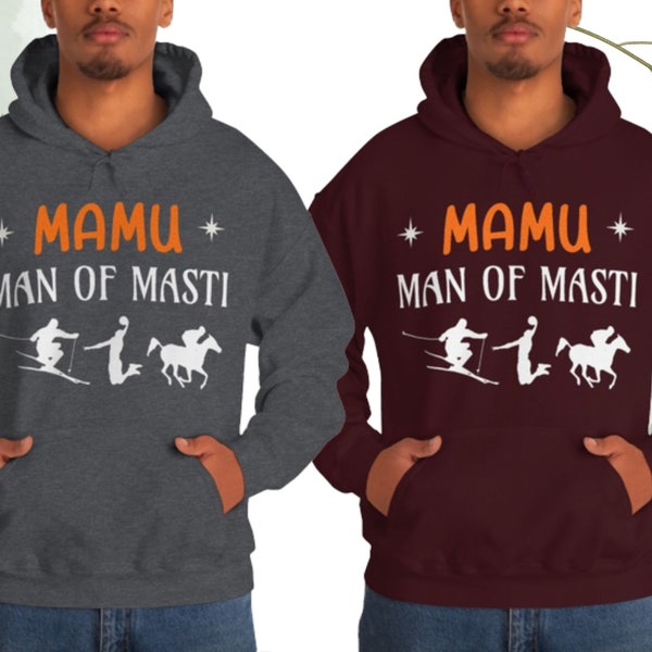 MAMU Man of Masti Kapuzen Sweatshirt, The Lieblings Mamu, Lustige Shirts, Geschenk für Mamo, Lustige Mamu Geschenke, Crazy Onkel Shirt, Best Onkel Tee