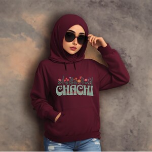 Sudadera con capucha Chachi, sudadera con capucha Chachi Definition, sudadera Chachi, día de la madre, camiseta divertida para tía, regalo para tía, camiseta de cumpleaños para tía, regalo Chachi