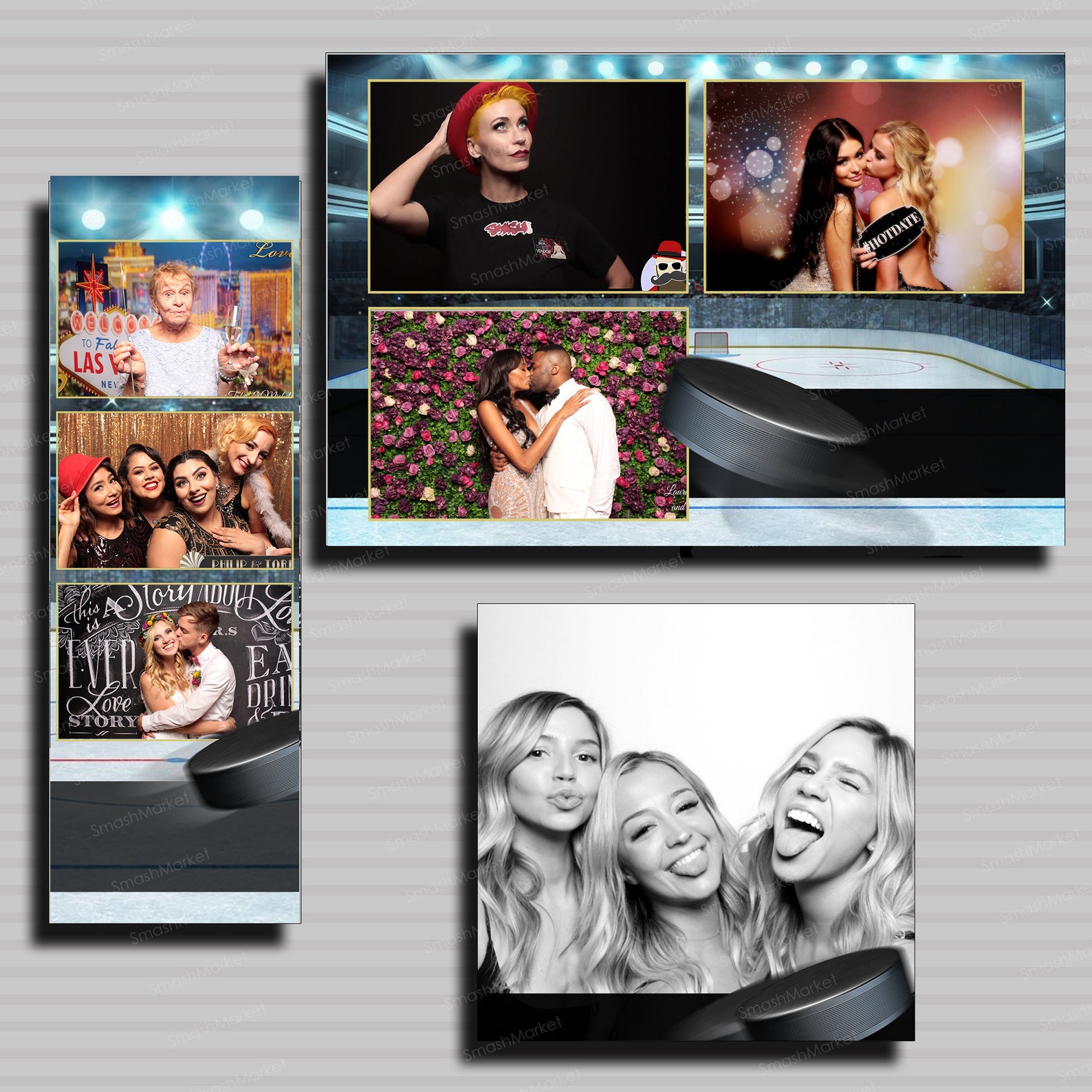15 Sports Themed Photo Strip Template Pack for Photo Booths | Includes ...