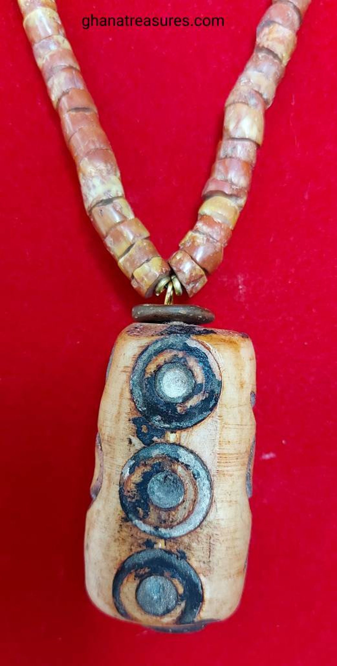 African men necklace tribal ethnic necklace earthy brown Etsy