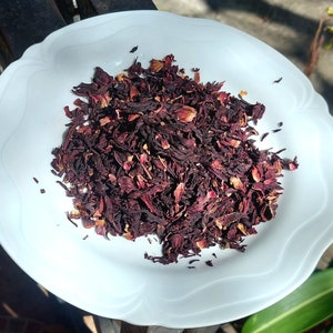 3.5 oz, 100 grams of Roselle, Hibiscus Sabdariffa, Flor de Jamaica, for tea making