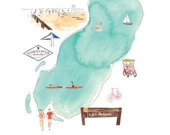 Lago Nokomis Ilustrado