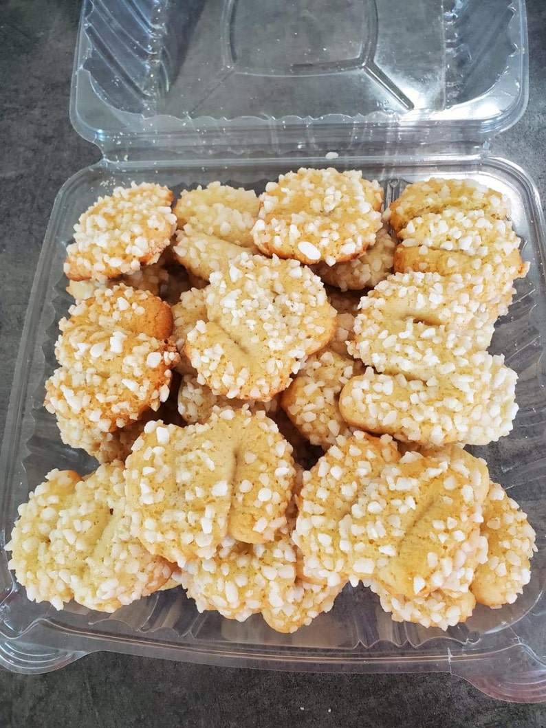 German Homemade cookies, 2 big boxes Butter S with Sugar crystals 