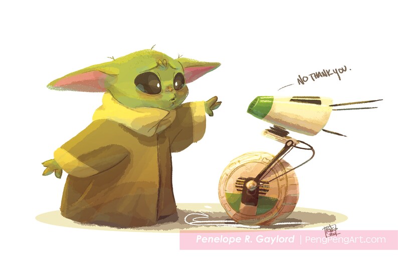 Star Wars Baby Yoda And D O Droid 6x8 Mini Art Print Etsy Star Wars Baby Yoda And D O Droid 6x8 Mini Art Print Etsy