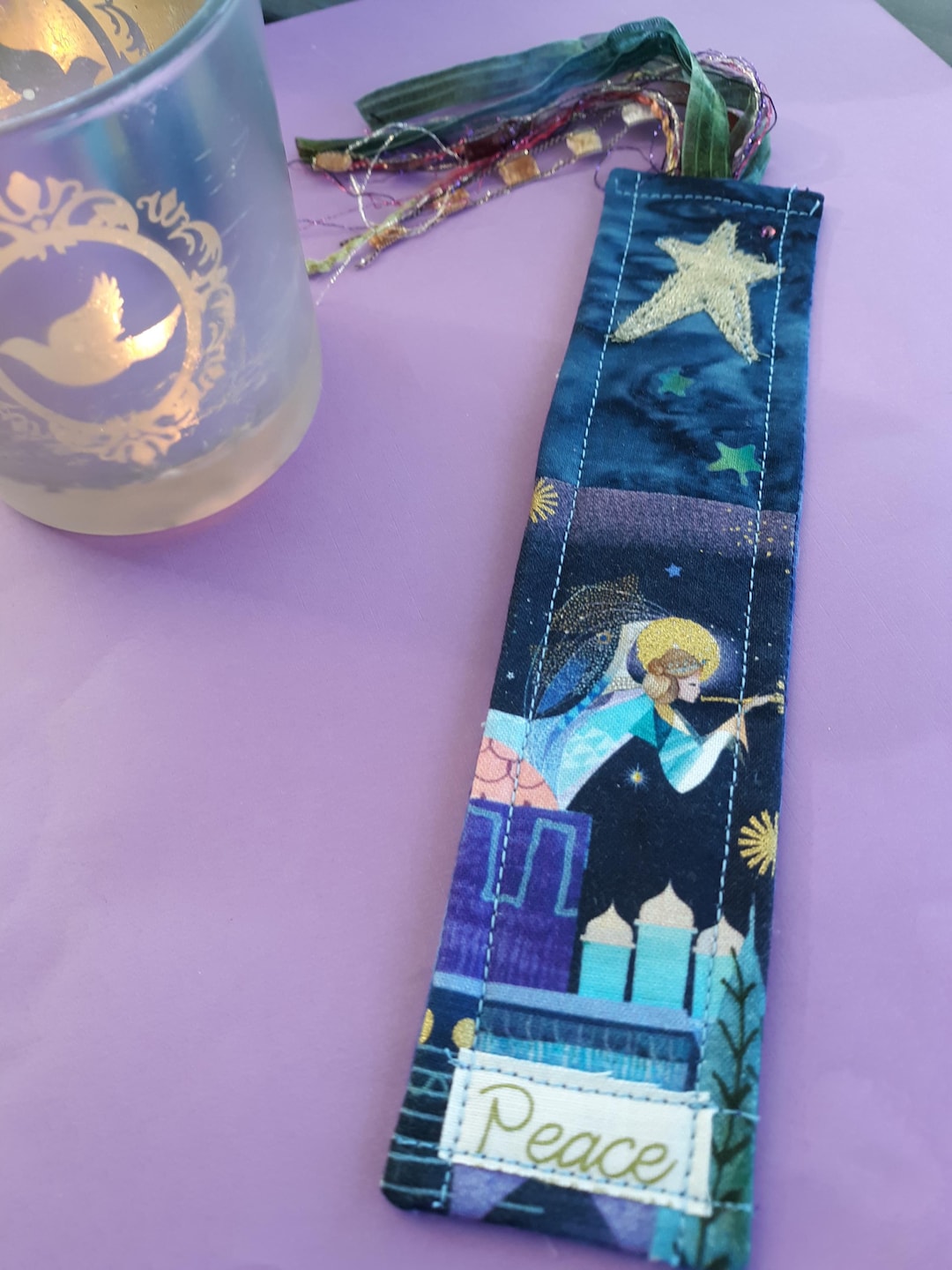 Holy Night Fabric Bookmark. Enjoy the Holidays With Our Beautiful ...