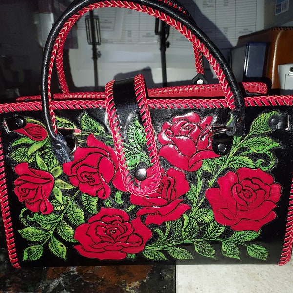 The Lady Red Rose Handbag