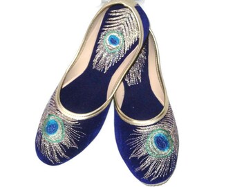 peacock colored shoes