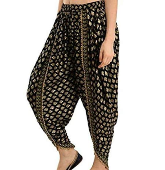 Buy ITSE Black Printed Dhoti Pants for Women Online @ Tata CLiQ