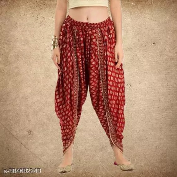 Women s Rayon Dhoti Pants Plazzo Pants Trousers Bottomwear Indian Women Pants Trouser for Women Dhoti Pants Women Dhoti Etsy Denmark
