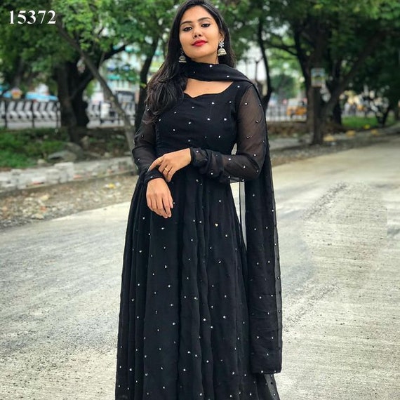 Buy Latest Designer Black Suit Punjabi Patiala Suit Salwar and Dupatta,  Punjabi/ EID Special 3 Piece Salwar Kameez Readymade Partywear Suit Online  in India - Et… | Mehendi outfits, Custom design dress,