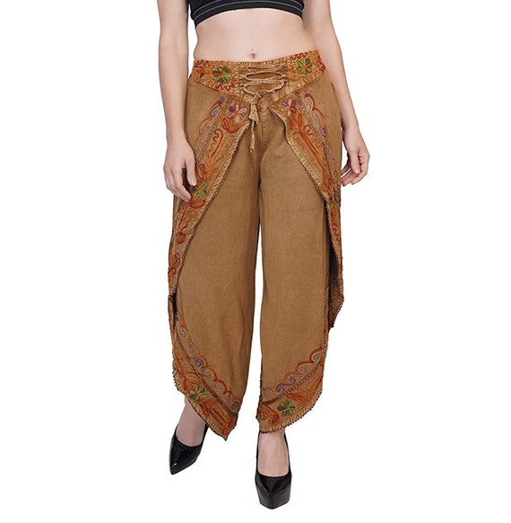 Buy Green Coded Georgette Placement Embroidered Geometric And Dhoti Pant  Set For Women by Jajobaa Online at Aza Fashions.