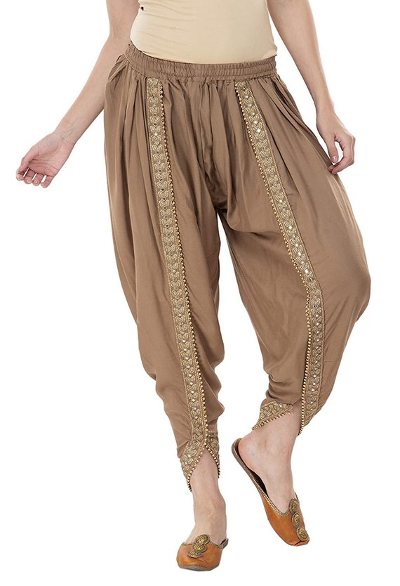 Buy JUBILATE Women's Rayon Traditional Dhoti Pants Patiala Salwar Bottom  Wear | Ethnic Wear Relaxed Stylish Loose Fit | Harem Pants - Green Online  at Best Prices in India - JioMart.