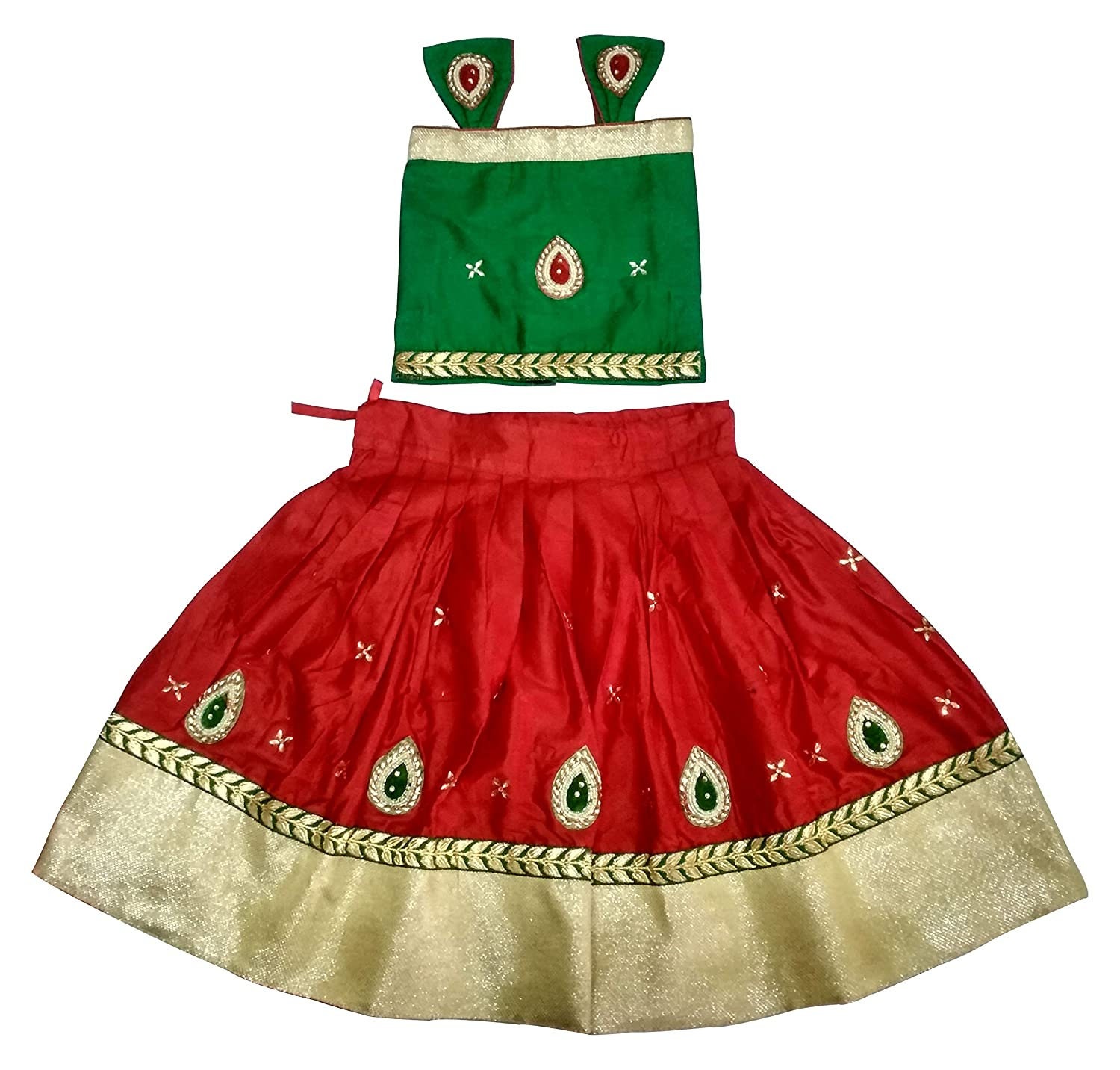 Yellow Girls Radha Fancy Dress Costume For Baby Girl With Accessories at Rs  250 in Ghaziabad