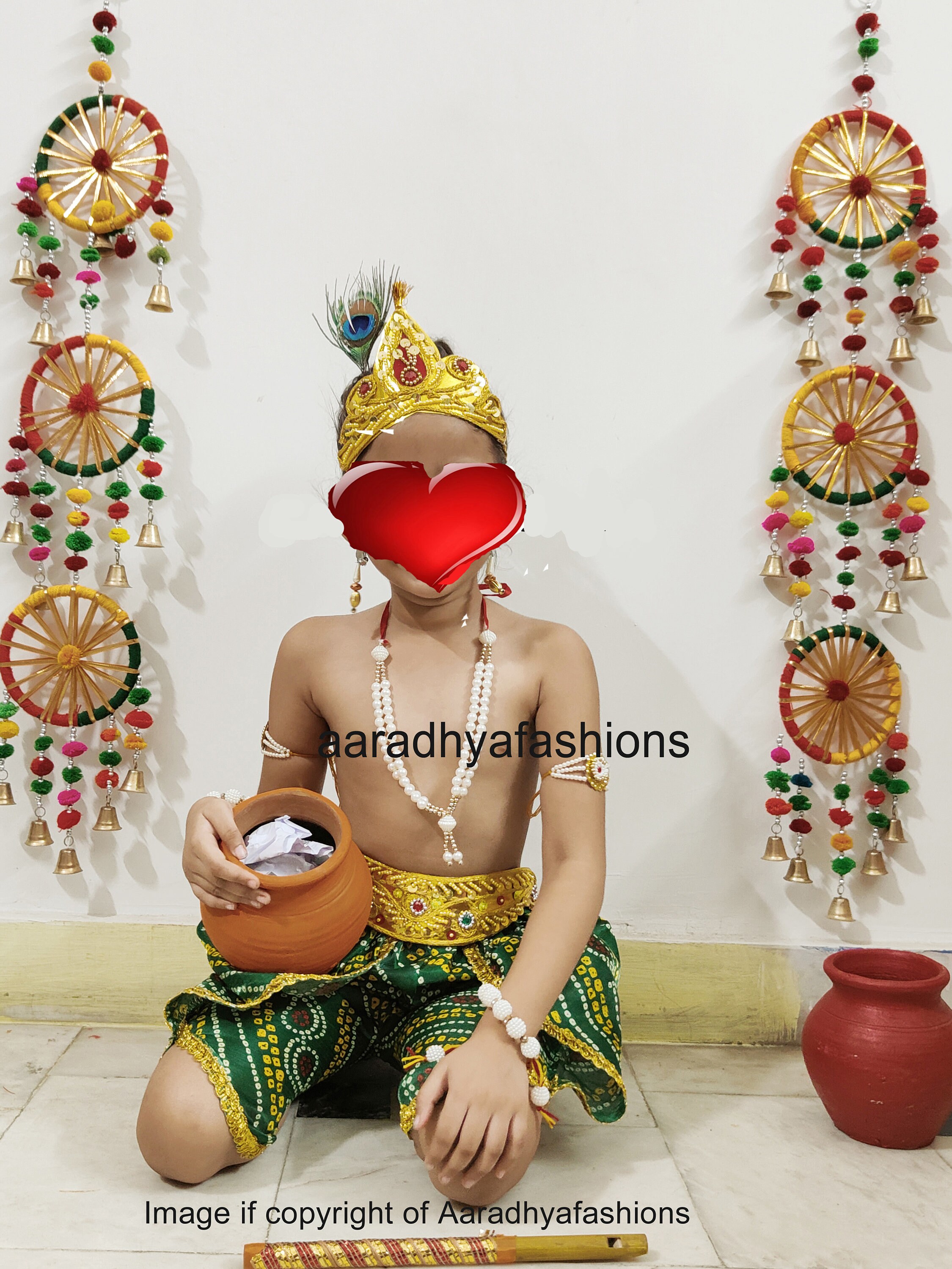 Krishna Costume for Boys Indian Traditional Krishna Dress for - Etsy
