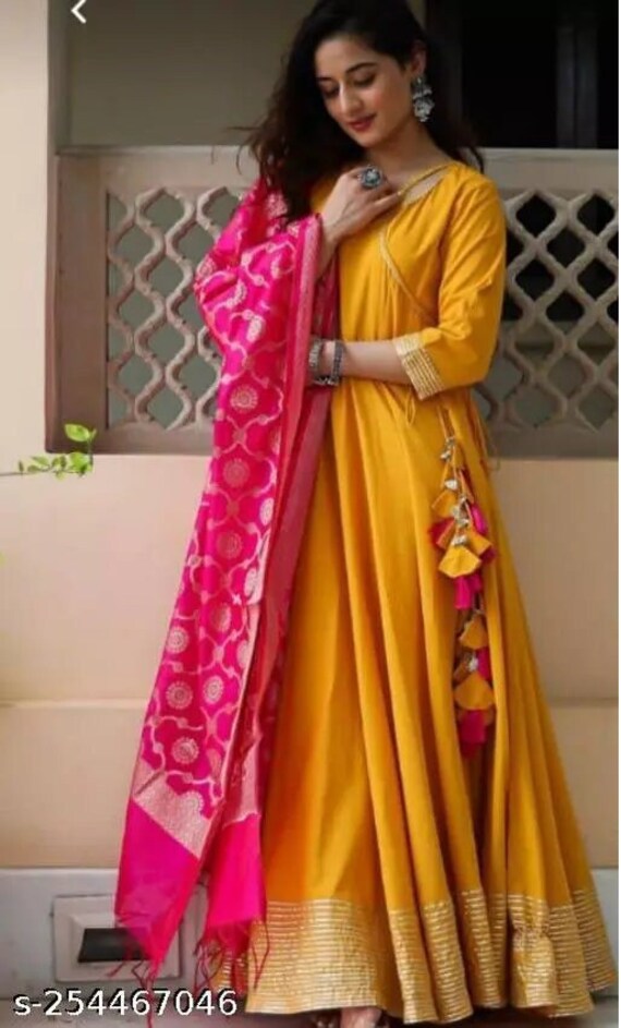 For more collection whatapp 9494682616 | Kalamkari dresses, Long dress  design, Floral design frocks