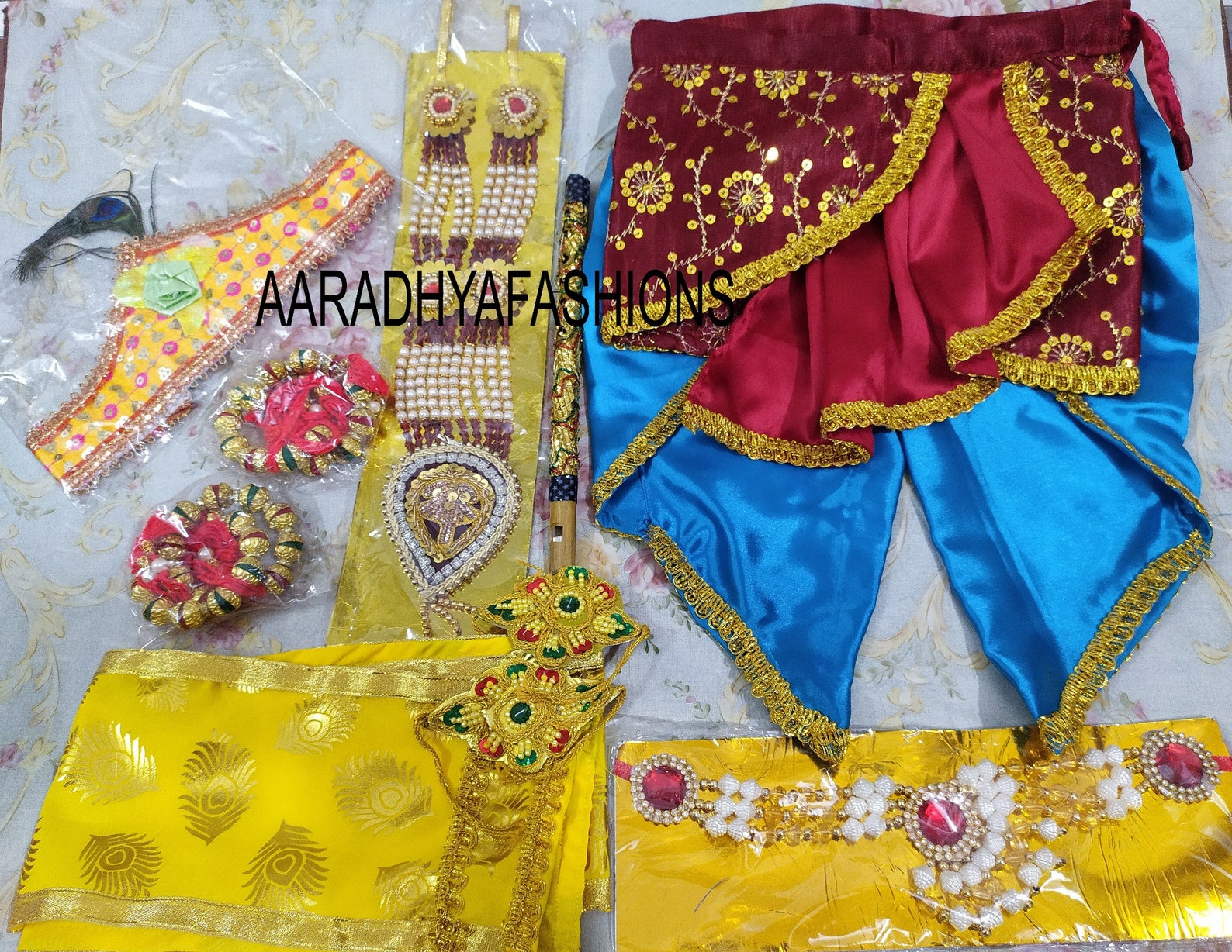 Beautiful Indian Traditional Krishna Dress for Kids Kanha Etsy