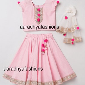 Indian girls Dress, soft lehenga choli, Tapeta silk lehenga choli for girl, chaniya choli skirt, Ethnic dress, kids ghagra choli