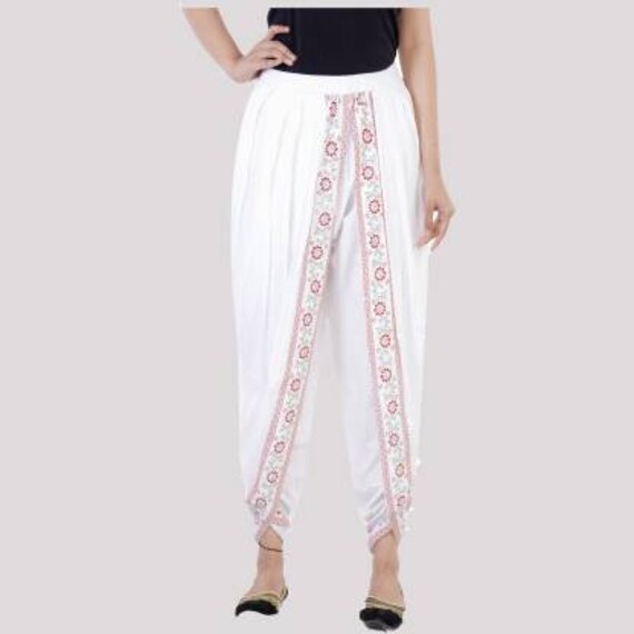 Rayon Dhoti Pants dames Plazzo Broek Broek Bottomwear Indian