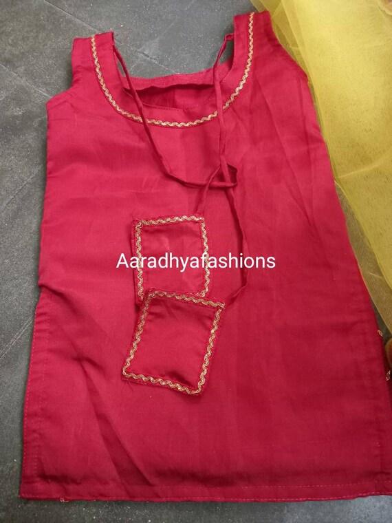 Buy Green Ajrakh hand block printed dress Online | Sundarii Handmade