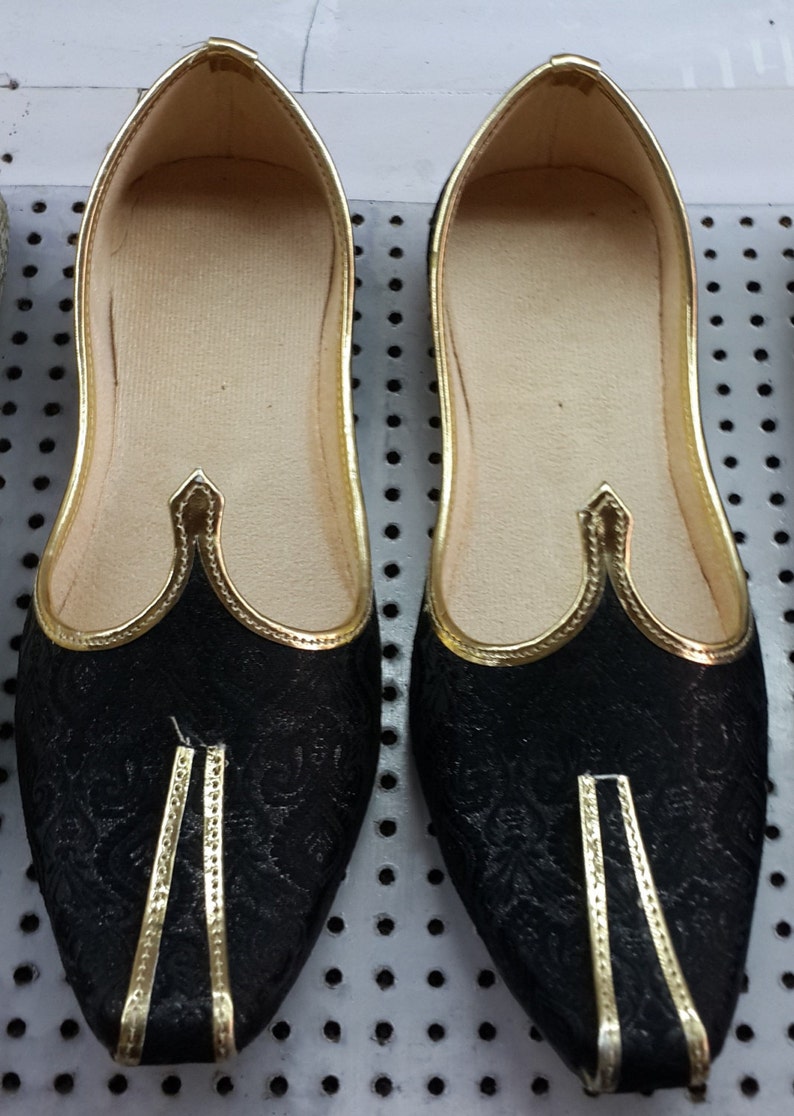 Handmade Men's Mojari Flats Shoes Jutiya Etsy