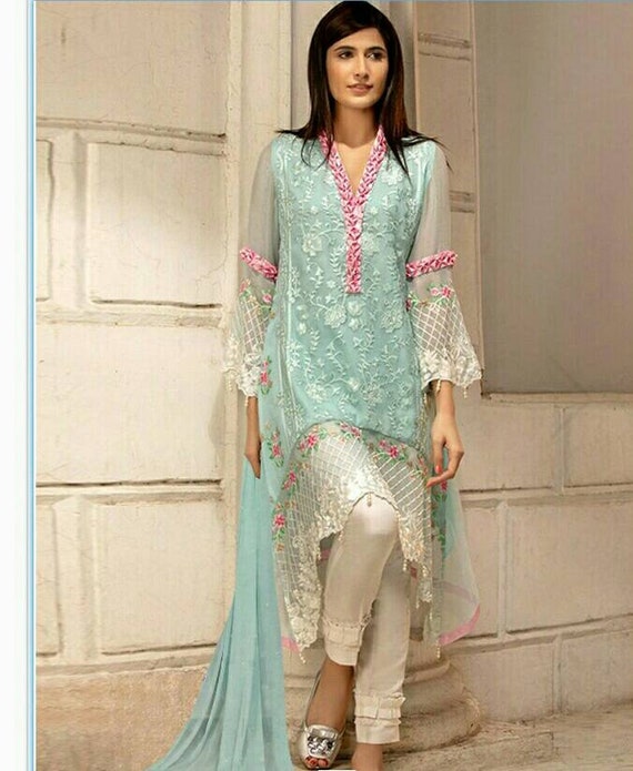 Gajri heavy Georgette Pakistani Suits