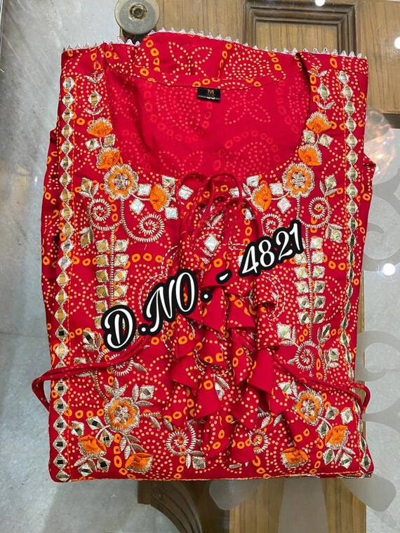 Bandhej kurti hotsell online