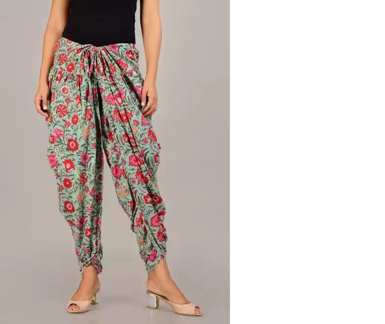Buy Legis Relaxed Comfortable Rayon Printed Dhoti Pants Yoga Fitness Active  wear for Women Dance - Free Size Online at desertcartINDIA