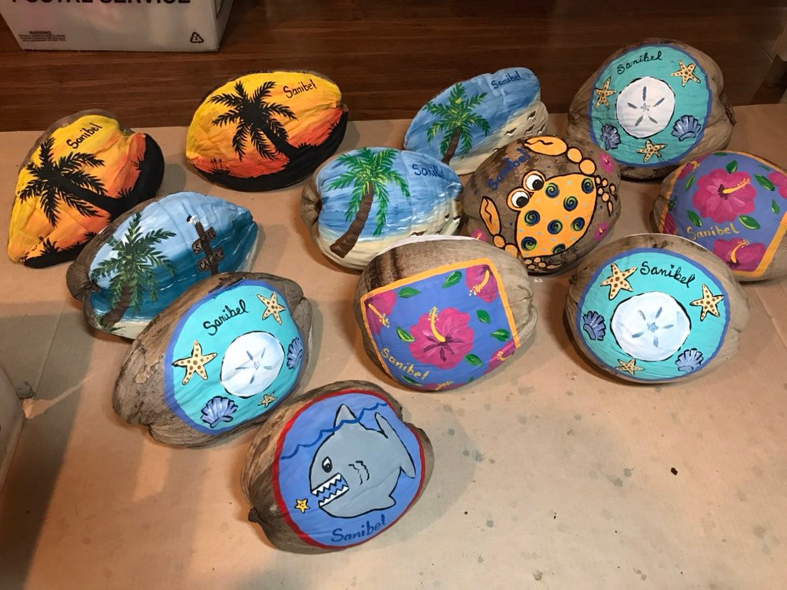 Custom Painted Coconuts Etsy