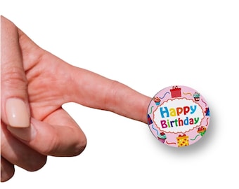 Geburtstagsaufkleber, Happy Birthday, Geburtstag, Party Aufkleber, Schulaufkleber, Geschenkanhänger, Aufkleber, Geschenkaufkleber, Geburtstagsgeschenk, 16 Stück Set