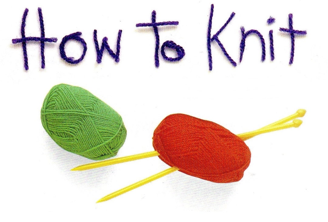 How To, Learn to Knit, PDF Download, Beginner Knitting, How to ...