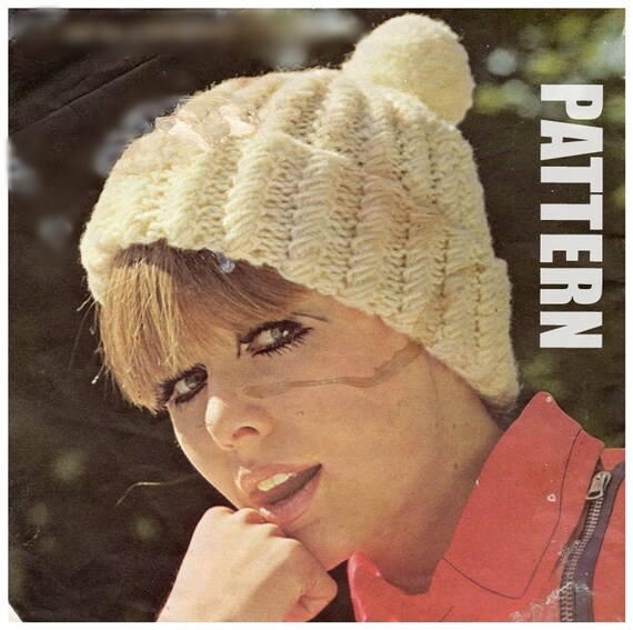 ladies bobble hat knitting pattern