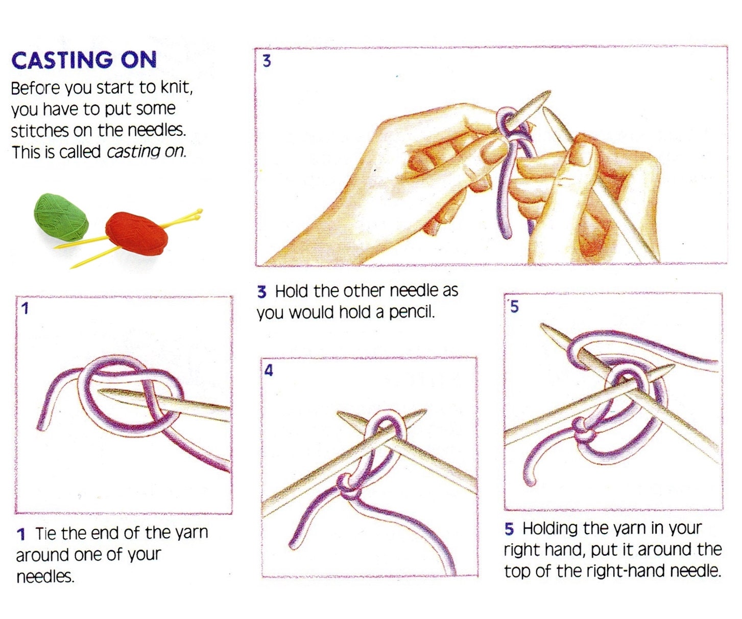 How To, Learn to Knit, PDF Download, Beginner Knitting, How to ...