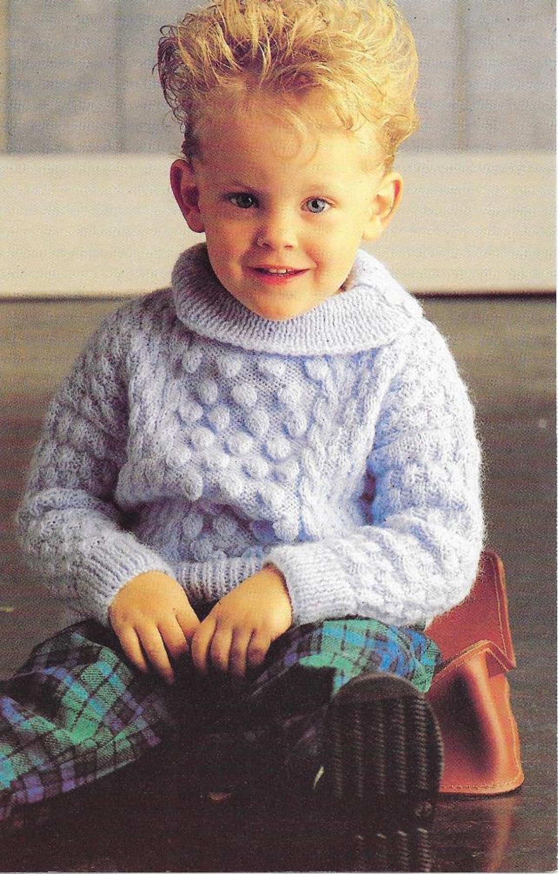 Baby Sweater Vintage Jumper Sweater Knitting Pattern PDF - Etsy