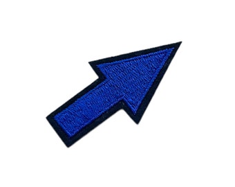 Arrow, Iron on patch, Blue Arrow patch, Royal Blue patch, Arrow, Embroidery Arrow, Embroidery patch, sewing patch,  Blue Arrow