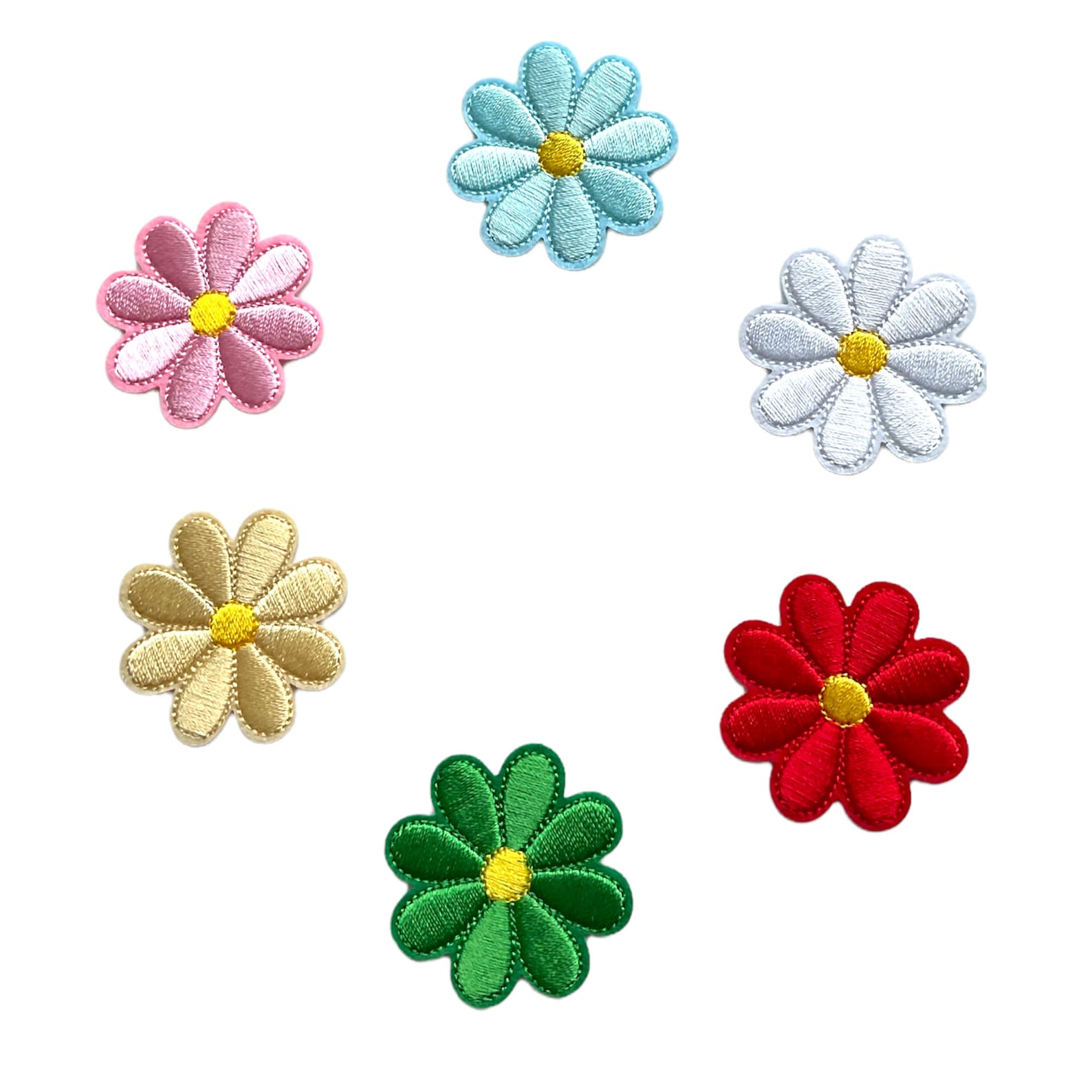 Flower Patch Daisy Sewing Patch Embroidery Patch Iron On Etsy