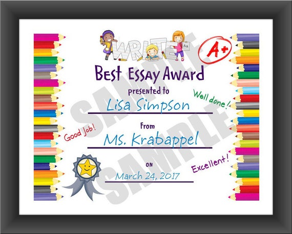 Personal Essay Examples High School Image Science And Literature Essay also Starting A Business Essay Kids Certificate Best Essay For Teachers Pdf Download Etsy Advanced English Essay