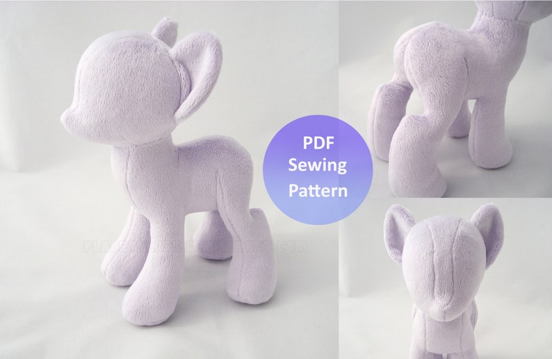 PlanetPlush Minky Pony Sewing Pattern image 1