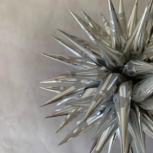 Silver Snowflake Polish Star