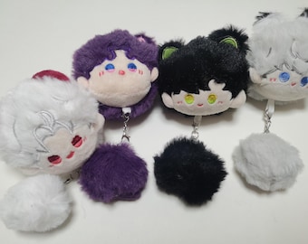 Plush Bag Charm, Love and Deepspace Zipper Charm,Zayne/Rafaye/Sylus/Xavier