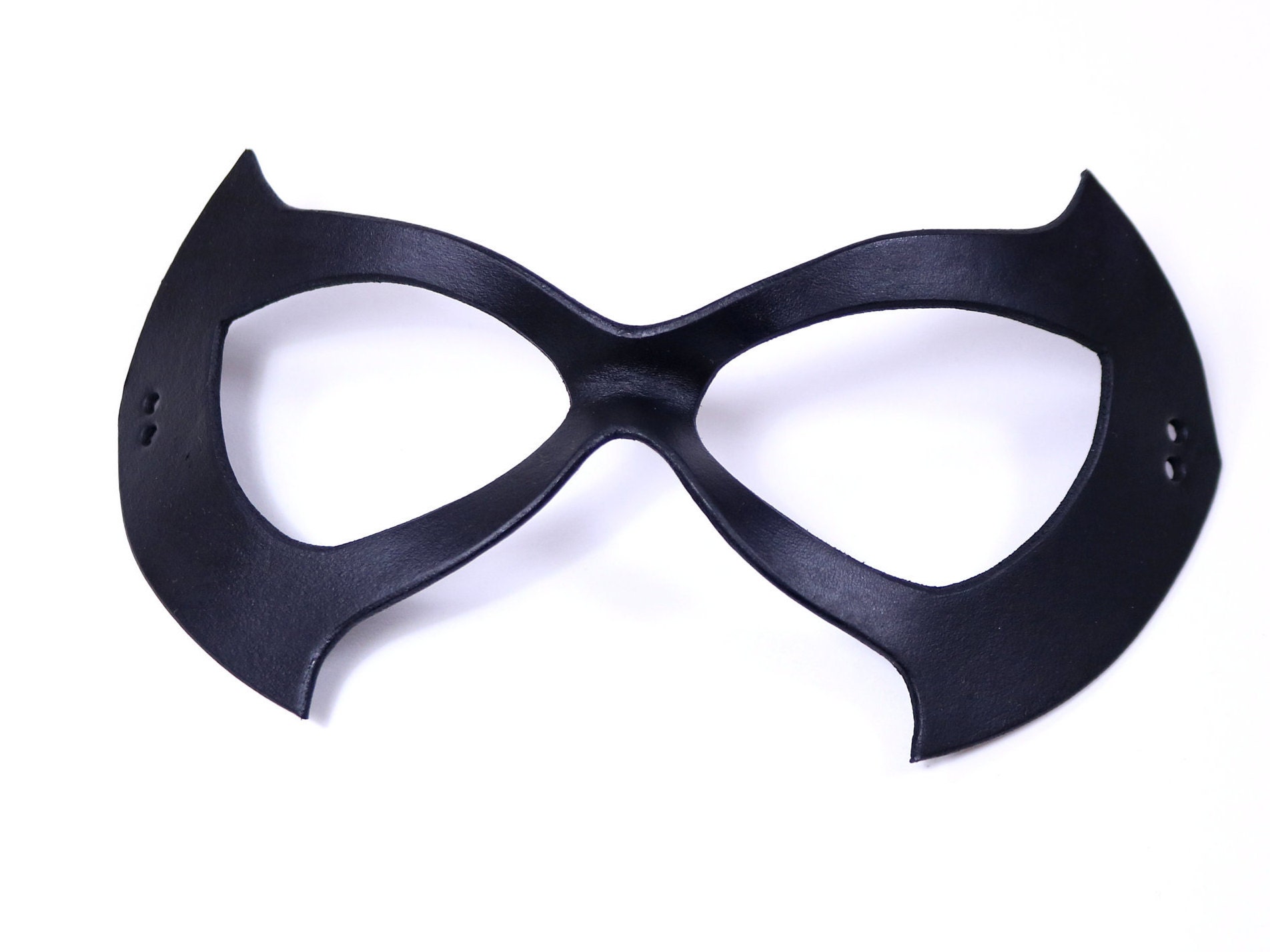 Black Cat - Felicia Hardy - Leather Costume mask - Fetish - ms Marvel - masquerade mask woman