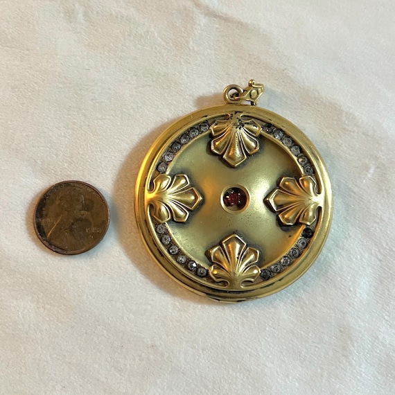 HUGE 2" Art Nouveau Statement Locket